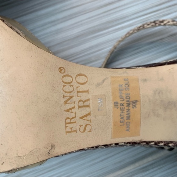 Franco Sarto JIB snakeskin print heel - Picture 7 of 7